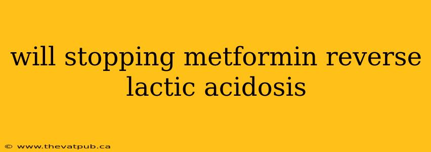 will stopping metformin reverse lactic acidosis